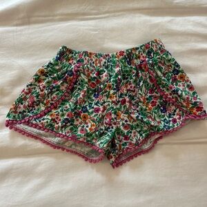 Crewcuts Floral Kids Shorts - Green, Pink, Orange